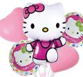 5 Pcs Foil Balloons Hello Kitty Birthday Party Decorations. 