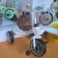LazyChild 2024 New Creative Children's Pedal Tricycle Bicycle Push Stroller Baby Three-Wheeled Children's Bicycle with Music and Lights Model TS1988. 