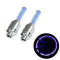 LED Tyre Wheel Valve Cap Light Waterproof Shockproof Car Bicycle Motorcycle 2PCS Dust Cup Valve Light. 