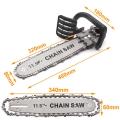 Angle Grinder Chainsaw Attachment 11.5 Inch Chainsaw Bracket For Electric Angle Grinder To Chain Saw. 