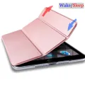 Tablet case for Apple ipad Air 2  9.7" Smart sleep wake Protective Solid Shell Stand cover Three fold for Air2 2014 A1566 A1567. 