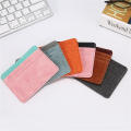 Candy color ID card holder Convenient Color changing Multi-slot Card case wallet Slim Canvas grain for Business professionals Office workers Students Travelers use. 