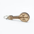 Engraved Guitar Key Tag. 