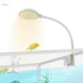 Mini Aquarium Light Clip Multipurpose 4W Fish Tank Light Fish Tank Plant Lamp for Small Fish White A. 