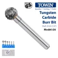 Tungsten Carbide Steel Rotary Burr Bit -  TOWIN - DX - 16mm. 