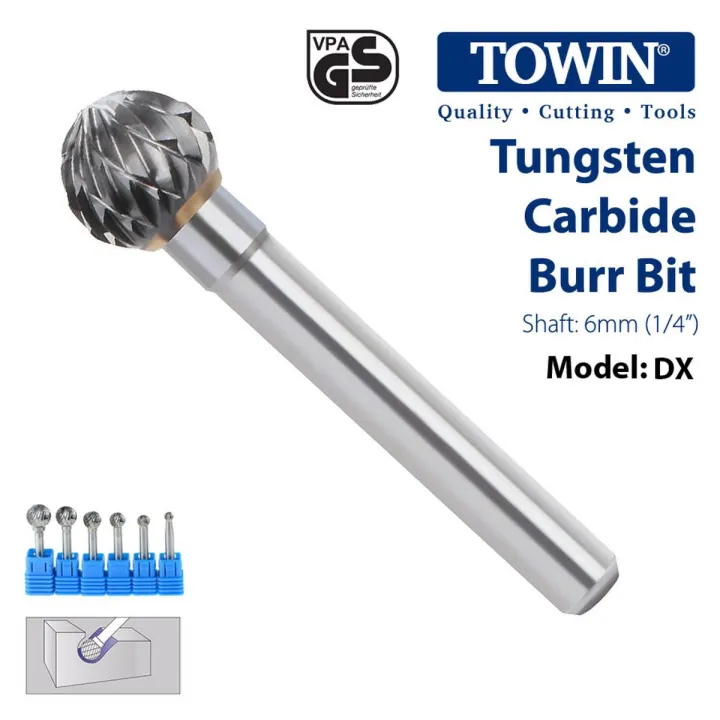 Tungsten Carbide Steel Rotary Burr Bit -  TOWIN - DX - 16mm