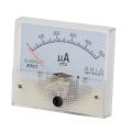 85C1-A DC 0 - 500UA Pointer DC Ammeter Analog Current Panel Ampere Meter for Pressure Regulator Distribution Boxes, Etc. 