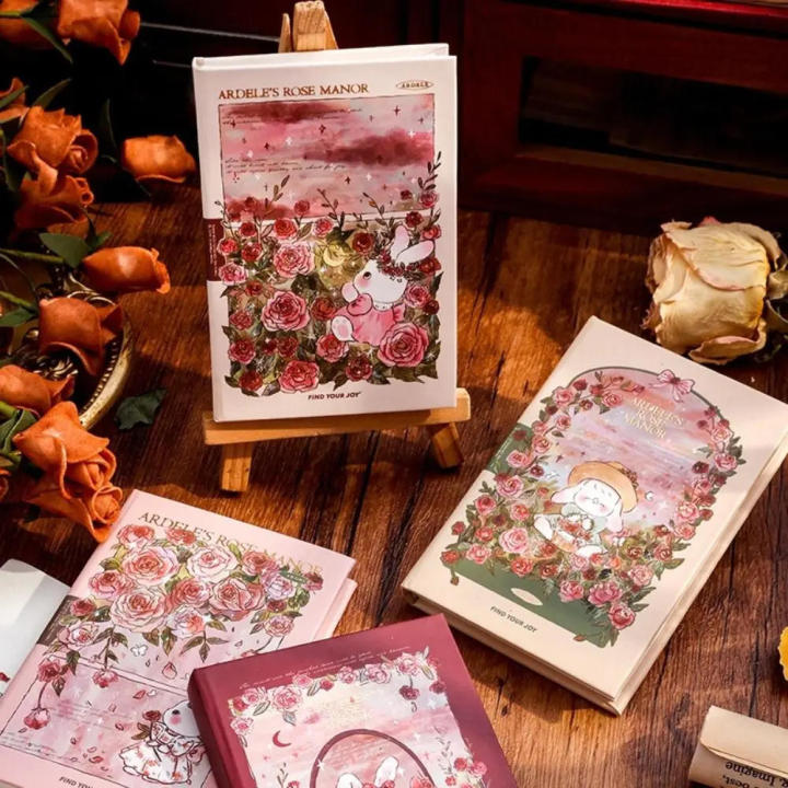 Blank%20Page%20Notebook%20Beautiful%20A7%20Size%20Rose%20Manor%20Diary%20Portable%20Sweet%20Pink%20Notepad%20for%20Student%20Diary%20Writing%20Portable%20Use%20-%20Image%204