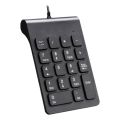 Mini USB Wired Numeric Keypad Numpad 18 Keys Digital Keyboard for Accounting Teller Laptop Windows Android Notebook Tablets PC (Black). 