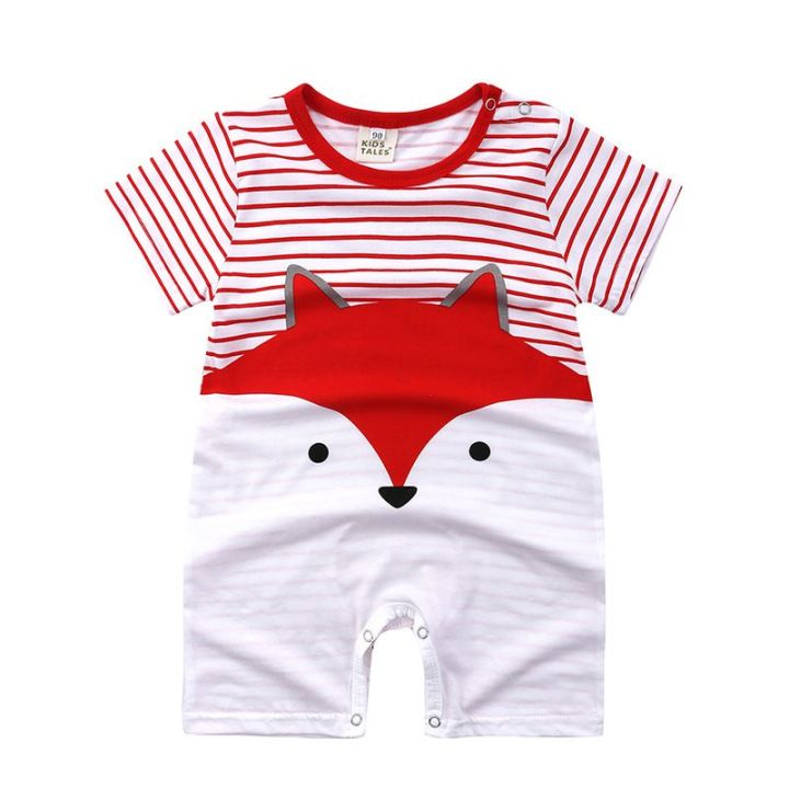 Newborn%20Baby%20Boys%20Girls%20Romper%20Short%20Sleeve%20Jumpsuit%20Breathable%20Bodysuit%20Cartoon%20Infant%20Clothes%20-%20Image%203