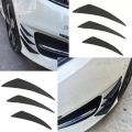 Universal Fit 6Pcs Front Bumper Lip Diffuser Splitter Fins Body Spoiler Canards. 