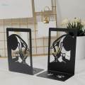 2Pcs Cat Bookends Cute Animal Book Organizer Nonskid Decorative Bookends Support for Shelves Desk. 