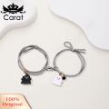 Carat Love Heart Magnet Suction Bracelet Ghost Pendant Couple Bracelet Halloween Jewelry Gift for Men Women. 