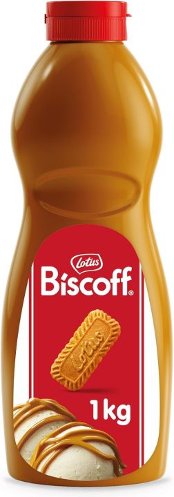 Lotus Biscoff | Topping | Squeezy Bottle | Ice Cream Topper | 1kg | Pack of 1 FROM DUBAI (SAM)