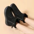 [ Real Wool ]2024 Winter New Thick Snow Boots Fur Integrated Fashion Casual Women's Flat Booties. 