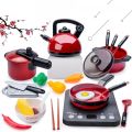 Meettoy 61PCs baby kitchen set toy plastic kids cooking toys with pots pans utensils cookware play house toys for boys girls 2-6 years old. 