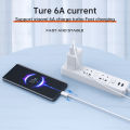 MI Xiaomi USB-C Data Cable 6A 1M Fast Charging USB Type C Cable for Xiaomi Redmi POCO Huawei Honor OPPO VIVO OnePlus Mobile Phone Charger USB C Cable. 