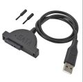 USB 2.0 to Mini Sata II 7+6Pin Adapter for Laptop CD/DVD ROM Drive Cable. 