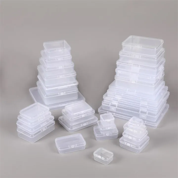 Compact Rectangular Storage Box Transparent Storage Box Stackable Food ...