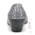 Summer Crystal Sandals Women's Outer Wear Bird's Nest Hole High Heel Plastic Non-Slip Wedge Thick Bottom Internet Celebrity Seaside Beach Shoes. 