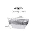 10Pcs Rectangular Tin Foil Tray Airfryer Disposable Food Containers Bowls BBQ Cake Boxes Aluminum Foil Packaging Box Kitchen Tools. 