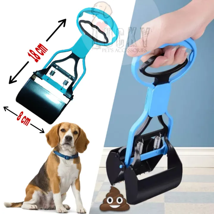 Pooper Scooper,Adjustable,28cm Scoop Blue Color