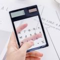 Kawaii Cute Creative Home Office Supplies Gift Calculating Ultra slim Student Stationery Electronic Scientific Calculator Calculadoras Touch Screen Calculator Transparent Solar Calculatrice. 