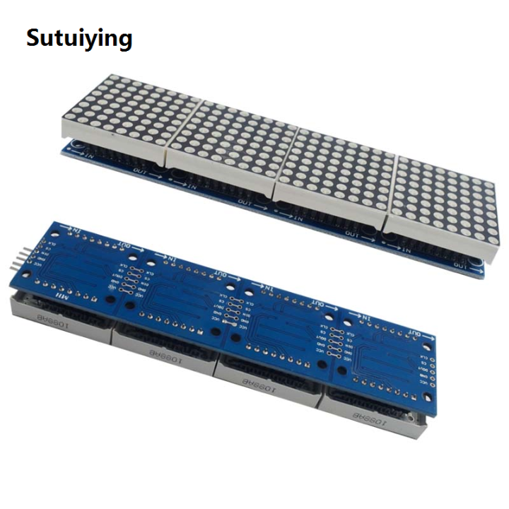 Sutuiying%20Affordable%20MAX7219%20Dot%20Matrix%20Module%2032x8%204%20in%201%20LED%20Display%20Modules%20Drive%20with%205Pin%20Wires%20for%20Arduino%20Raspberry%20Pi%20-%20Image%204