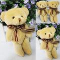 New Brand Cute Soft Plush Stuffed Mini Brown Ribbon Teddy Bear Toys Doll for Bouquet 2020. 