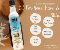 Extra Virgin Coconut Oil with Cardamom & Rose - Hair Oil and Moisturizer 100ml නෑඹුල් පොල්තෙල් ස්වභාවික කරඳමුංගු සහ රෝස සාරයෙන්. 