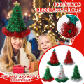 Humorous Christmas Hat Decorative Decorative Christmas Hat Festive Fluffy for Online Work Meetings Crazy Hat Day Christmas Party. 