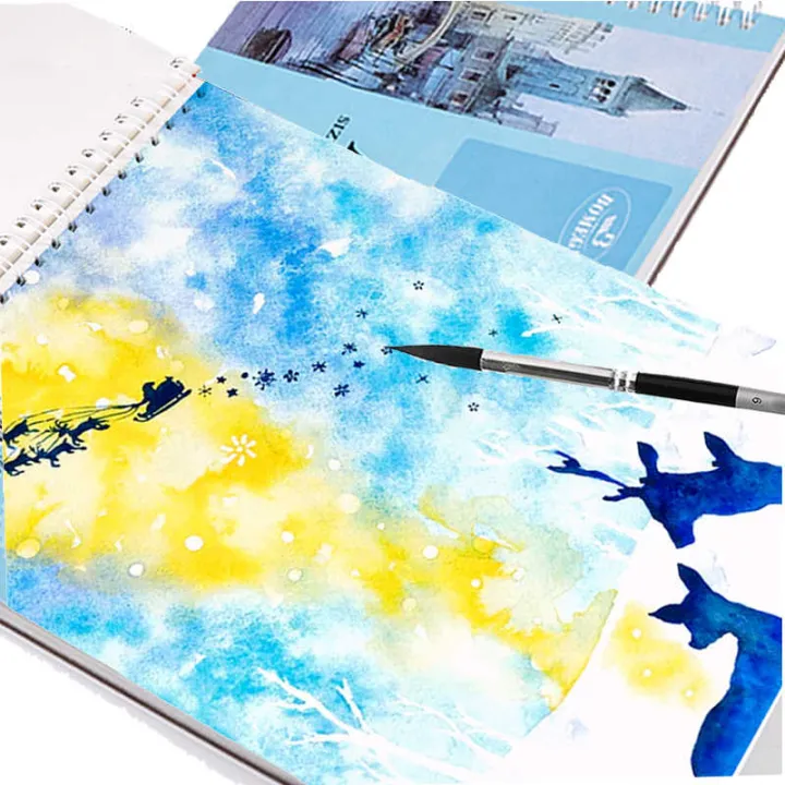 Bomega%20A3%20Artist%20Watercolour%20Pad/Water%20color%20Book%20-%20160%20GSM%2024%20sheets%20-%20Image%205