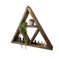 Triangle Alter Shelf - Small - 21" by 21" - Crystal Shelf - Altar Shelf - Essential Oil Wall Shelf. 