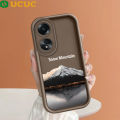 UCUC for OPPO A58 4G Back Cover Snow Mountain Scenery Soft Silicone Square Ladder Phone Case. 