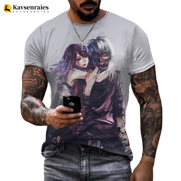Summer style Anime Tokyo Ghoul T Shirt Men Women Children Cool Tops Boy Girl Kids 3D T-Shirt Fashion Casual Tees Cool Tops 6XL