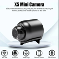 X5 Mini Camera HD1080P Compact Wireless WIFI Camera with Cyclic Recording Function Suitable for Outdoor Camping at Home. 