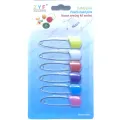 6Pcs Colorful Steel Locking Safety Baby Kids Cloth Nappy Diaper Craft Pins. 