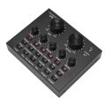 2X V8 Sound Card Audio Set Interface External USB Live Microphone Sound Card Bluetooth Function for Singing Recording. 