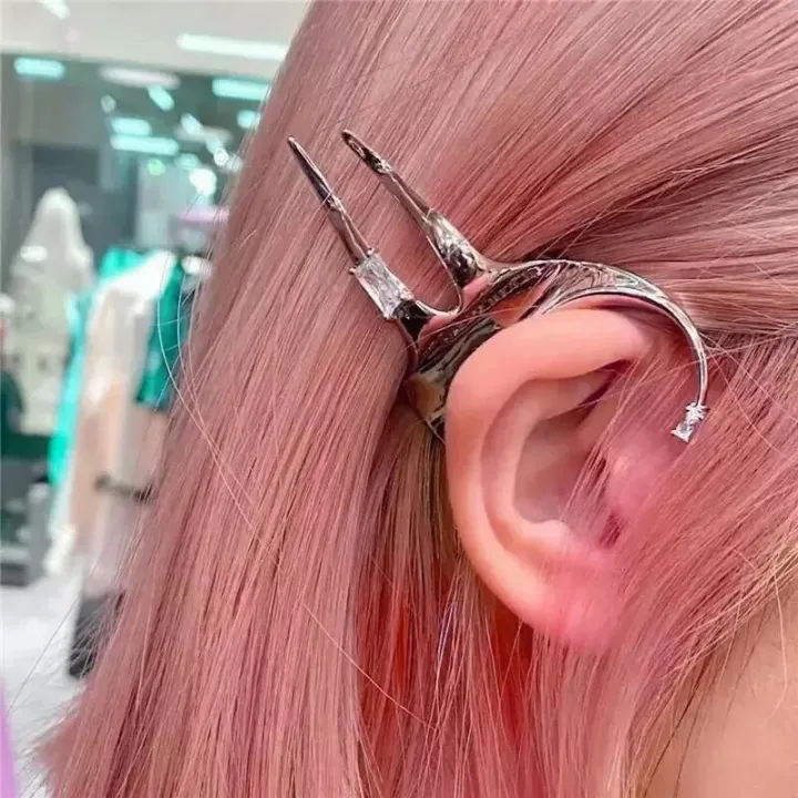 %E3%80%90HOT%E3%80%91%20Trendy%20Hair%20Hold%20Ear%20Cuff%20Fairy%20Zircon%20Hoop%20Earrings%20Korean%20Sliver%20Elf%20Ears%20Clips%20For%20Women%20Single%20Side%20Y2k%20Punk%20Party%20Jewelry%20-%20Image%203