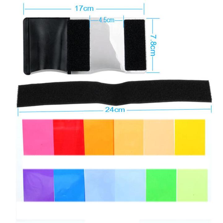12%20Pcs%20Universal%20Flash%20Color%20Card%20Diffuser%20Lighting%20Gel%20Up%20Filter%20for%20Camera%20Speedlite%20-%20Image%203