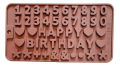 Chocolate Mold Pack Silicon Number & Letters Mini Design for Candy Mould. 