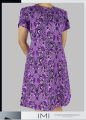 Summer Dresses for Women 2025 Casual T Shirt Crewneck Petal Sleeve Swing Vacation Dress with Pockets. 