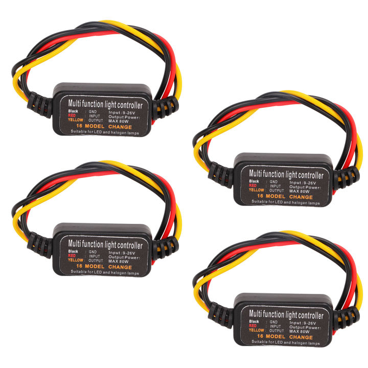 4PCS%20DC9%E2%80%9126V%20LED%20Brake%20Flasher%20Strobe%20Controller%2016%20Modes%20Adjustable%20for%20Car%20Motorcycle%20-%20Image%203