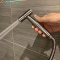 Stainless Steel Handheld High Pressure Faucet / Water Saving Powerful Fixed Sprayer / Women Portable Flusher / Toilet Supercharge Rinse Sprinkler / Bathroom Shower. 