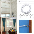 5M Curtain Wire Set Windows Wall Fanging Line Window Cord Wire PVC-coated White Curtain Household Accessories 1Set. 