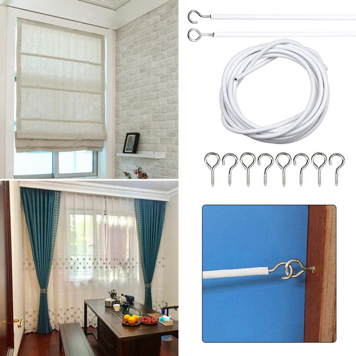 5M%20Curtain%20Wire%20Set%20Windows%20Wall%20Fanging%20Line%20Window%20Cord%20Wire%20PVC-coated%20White%20Curtain%20Household%20Accessories%201Set%20-%20Image%204