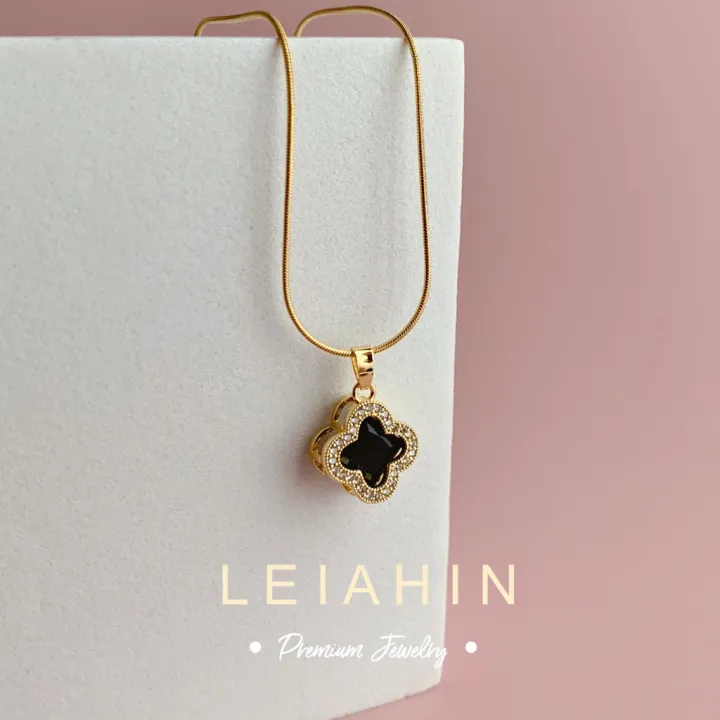 ShopSphere%20LEIAHIN%2018K%20Gold%204%20Leaf%20Clover%20Pendants%20Tala%20Necklace%20For%20Women%20Fashion%20Jewelry,TBK%20Bestie%20Necklaces,Korean%20Accessories%20L1%20-%20Image%208