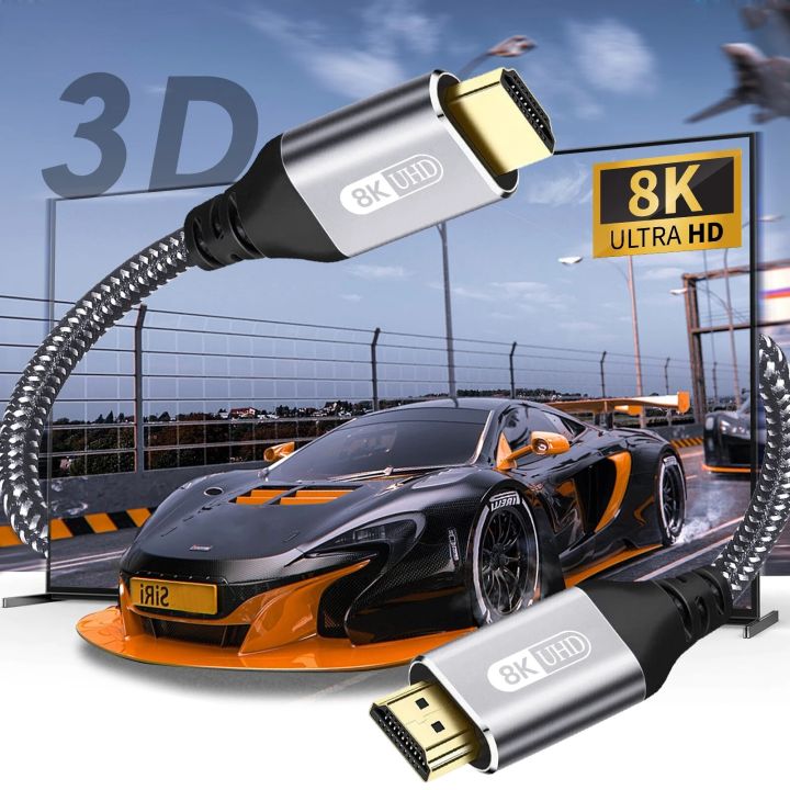 HDMI%202.1%20Cable%20HDMI%20Cord%208K%2060Hz%204K%20120Hz%2048Gbps%20EARC%20ARC%20HDCP%20Ultra%20High%20Speed%20HDR%20for%20HD%20TV%20Laptop%20Projector%20PS4%20PS5%20-%20Image%203