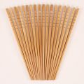 Handmade Natural Bamboo Wood Chopsticks Healthy Chinese Carbonization Chop Sticks Reusable Hashi Sushi Food Stick. 