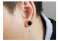 【Fullyoung_520 Store】(A Pair) Qingwen Titanium Steel earrings for men set piercing Stainless steel earrings cool iareng for men kpop round airing hikaw for boys 925 silver earings for men on sale. 